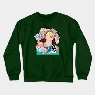 Over The Moon Crewneck Sweatshirt